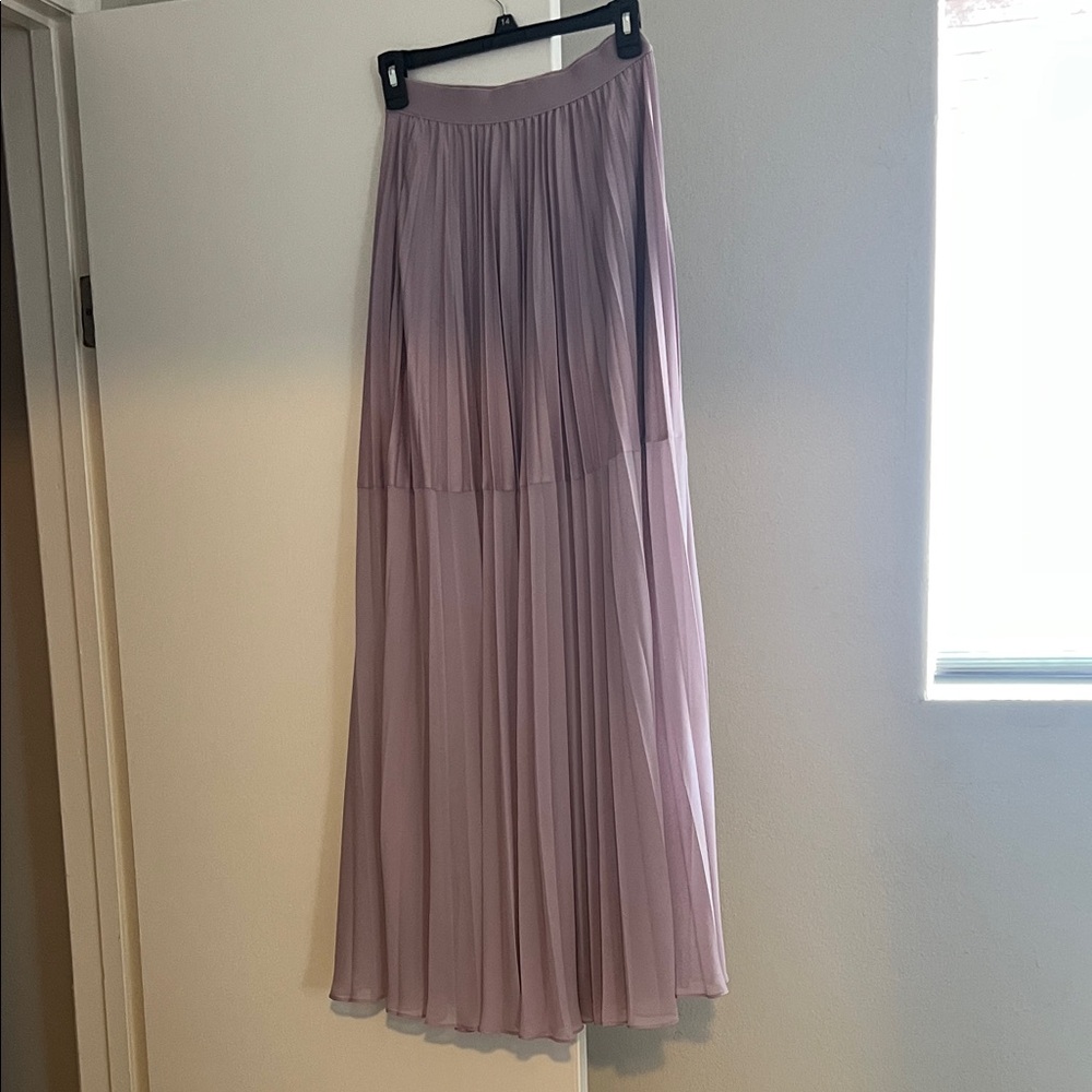 BCBGMaxAzria Blush Pleated Skirt